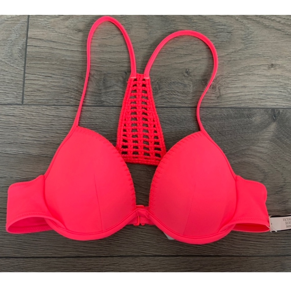 NEW Victoria’s Secret Crochet Racerback Swim Top